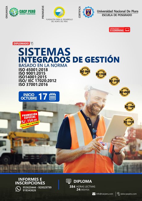 Sistemas Integrados De Gestión Basado En La Norma Iso 45001:2018/ Iso 9001:2015/14001:2015 /Iso/Iec 17020:2012 / Iso 37001:2016. 2021 - 3