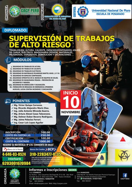 Supervisión De Trabajos De Alto Riesgo. 2019 - 2