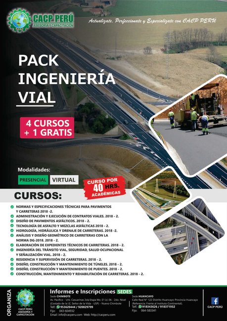 Pack Ingeniería Vial 2018 - 2