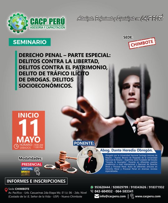 Derecho Penal – Parte Especial: Delitos Contra La Libertad, Delitos Contra El Patrimonio, Delito De Tráfico Ilícito De Drogas. Delitos Socioeconómicos. 2019 - 1