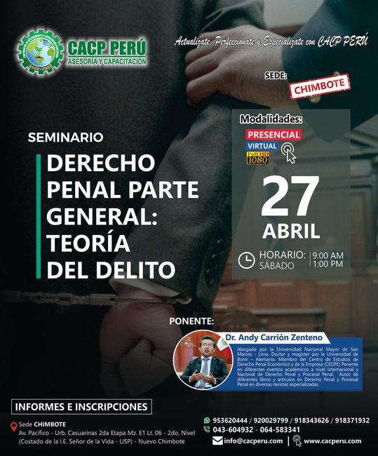 Derecho Penal – Parte General: Teoría Del Delito. - Parte2 2019 - 1